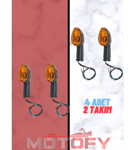 YAMAHA YBR 125 ESD ÖN ARKA SİNYAL TAKIMI KISA MODEL OEM (2 TAKIM - 4 ADET AMPÜLLER DAHİL)