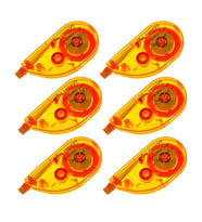 Şerit Daksil 5mmx8 Metre 6 Adet Şerit Düzeltici Twingo Şerit Silici Correction Tape (Beyaz)