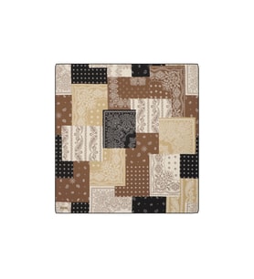 Bursa İpek Taba Patchwork Desen Twill İpek Eşarp