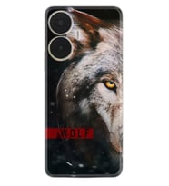 Realme C55 Kılıf Silikon Desen Özel Seri Wolf Eyes 1758