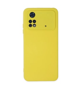 Xiaomi Poco M4 Pro 4g Kılıf Nano İçi Kadife Silikon - Sarı