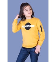 Toontoy Erkek Çocuk Handsome Baskılı Sweatshirt (Hardal)