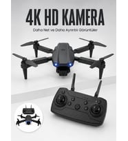 E99 Pro 4K HD Kameralı Katlanabilir Drone APP Kontrollü Uzaktan Kumandalı Mini Drone