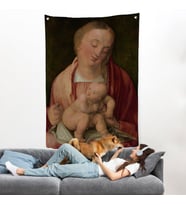 Albrecht Dürer - Bakire ve Çocuk Duvar Örtüsü - Virgin and Child-7483