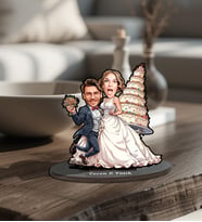 Sevgililer Gününe Özel Aile Tasarımlı Karikatür Biblo (7)