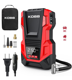 KOBB KB220 12Volt/220Volt 150 PSI Dijital Basınç Göstergeli Lastik Şişirme Pompası