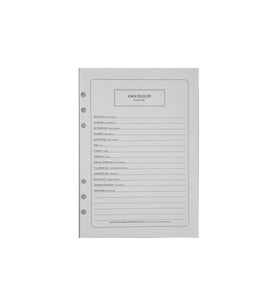 Heeton Organizer Yedeği Tarihsiz Çizgili A6 Organizer Yedeği (Karışık)