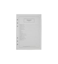 Heeton Organizer Yedeği Tarihsiz Çizgili A6 Organizer Yedeği (Karışık)