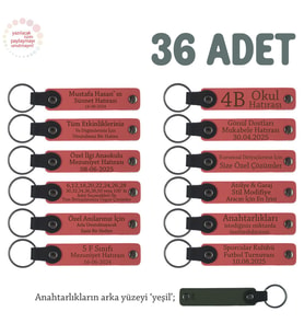 Nar Çiçeği, Eczanelere Özel, Müşterilerinize Hediyelik Promosyon 36' lı Anahtarlık Set, Kurumsal