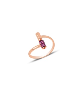 Gümüş ayarlamalı tarz yüzük SGTL9957KRMZ SGTL9957KRMZ (Rose)