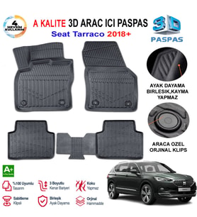Seat Taracco 3D Paspas Havuzlu Pro 2018 Sonrası