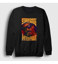 Presmono Unisex Siyah Snoop Dogg Fest Westcoast Sweatshirt 422351tt