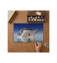 Yolcu Gemisi Tasarımı 240 parça Ahşap Puzzle Ahşap Kutuda MP00915