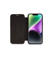 Apple İphone 12 Kılıf Dolpin Kapaklı - Siyah