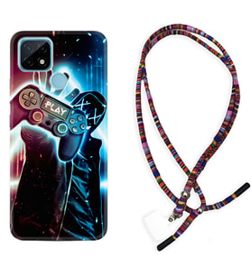 Realme C11 C21 C21Y C25Y C11 2021 Kılıf Boyun Asklı Rasta Silikon Play Me 1757