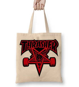 Thrasher Skate Skateboard Bez Çanta Uzun Saplı