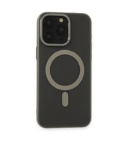 Apple İphone 15 Pro Max Kılıf Lodos Magneticsafe Mat Kapak - Titan Gri