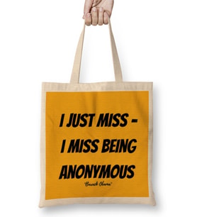Barack Obama Quotes Art Gift - Vintage Retro Style Bez Çanta Uzun Saplı