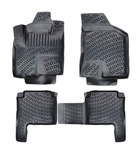 Hyundai Santa Fe 3D Paspas - Siyah, 7 Koltuklu  2006-2012 Arası