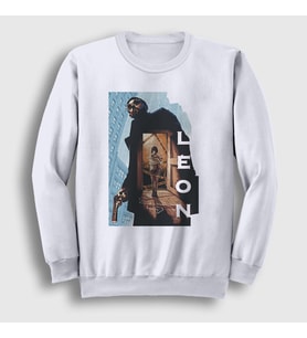 Presmono Unisex Beyaz Cover V2 Film Leon Sweatshirt 246980tt