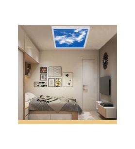 Modern Yeni Nesil 60x60 Ledli-tavan Avize-bulutlu Gökyüzü-54watt-tavana Yapışık Lamba-salon Avize-uv