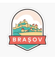 Brasov – Romania Romanya Sticker Etiket 18CM
