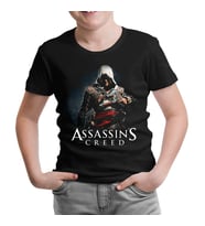 Assassin's Creed Siyah Çocuk Tshirt