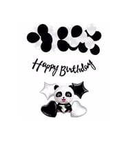 Doğum Günü Balon Seti Panda Konseptli Balon Seti