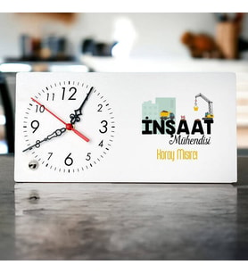 İnşaat Mühendislerine Özel Şık Masa Saati
