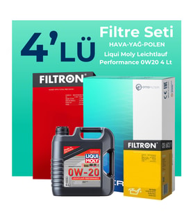 Filtron Fiat Egea 1.3 Dizel Filtre Bakım Seti Liqui Moly Motor Yağlı (2019-2023) 4 Lü