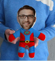 BK Gift Kişiye Özel Fotoğraflı Süper Baba Tasarımlı Bebek Yastık Model 1