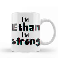 Ethan Name personalized Custom vintage Retro Rainbow Design Gift Baby Gift For Him Kupa Bardak Porselen