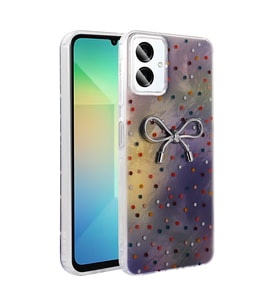 Lexroo Galaxy A06 Kılıf Kamera Korumalı Figürlü Ponti Silikon Kılıf - Lila