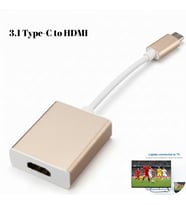 3.1 Type-C to HDMI Adaptör Dönüştürücü 4K Monitör, Smart TV, Projeksiyon Uyumlu