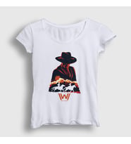 Presmono Kadın Beyaz Mib V2 Westworld T-Shirt 224782tt