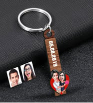 BK Gift Kişiye Özel Sevgili Temalı Ahşap Anahtarlık, Sevgiliye Hediye, Doğum Günü Hediyesi, Sevgililer Günü Hediyesi-2