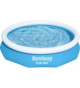 Bestway Fast Set Ayaklı Havuz Pompasız 305 X 66 Cm, Mavi, Yuvarlak (Çok Renkli)