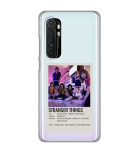 Xiaomi Mi Note 10 Lite Uyumlu Stranger Things Minimalist Poster Desenli Şeffaf Telefon Kılıfı
