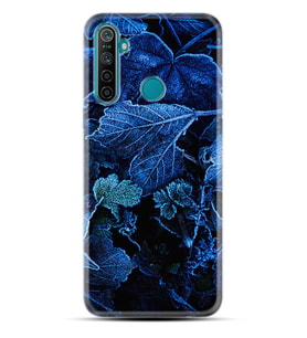 Realme 5i 5 Pro 6i 7 Pro 8 Kılıf Desemli Silikon Blue Foid 1628