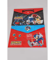 LİSANSLI SONIC 2'Lİ ÇITÇITLI DOSYA (KIRMIZI-LACIVERT-KIRMIZI)