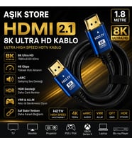 HDMI 2.1 8K Kablo 1,8 Metre
