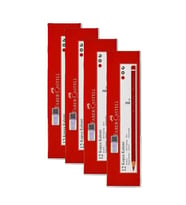 FABER CASTELL KURŞUN KALEM KIRMIZI 4x12