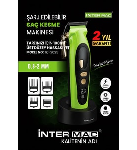 İnter Mac3 Şarj Edilebilir Saç Kesme Makinesi Tarzını İçin %100 Üst Düzey Hassasiyet