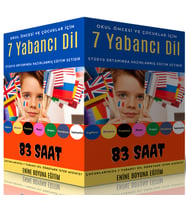 Okul Öncesi ve Çocuklar İçin 7 Yabancı Dil Eğitim Seti