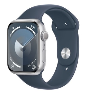 Apple Watch Seri 9 Gps 45MM Gümüş Rengi Alüminyum Kasa Spor Kordon - M/l MR9E3TU/A