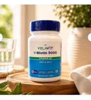 Velavit V-Biotin 5000 Vitamin B7 60 Tablet
