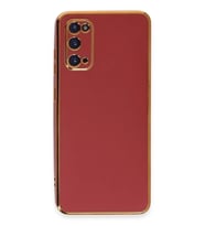 Newface Samsung Galaxy S20 Kılıf Volet Silikon - Kırmızı