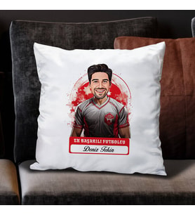 Kişiye Özel Hediye Karikatürlü En Başarılı Erkek Futbolcu Yastık