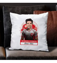 Kişiye Özel Hediye Karikatürlü En Başarılı Erkek Futbolcu Yastık