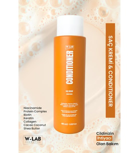 W-Lab Cosmetics Yumuşatıcı Nemlendirici Ve Besleyici Saç Kremi 400 Ml